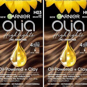 Lot of 2 GARNIER Olia No Ammonia Highlights #H03 for BRUNETTES